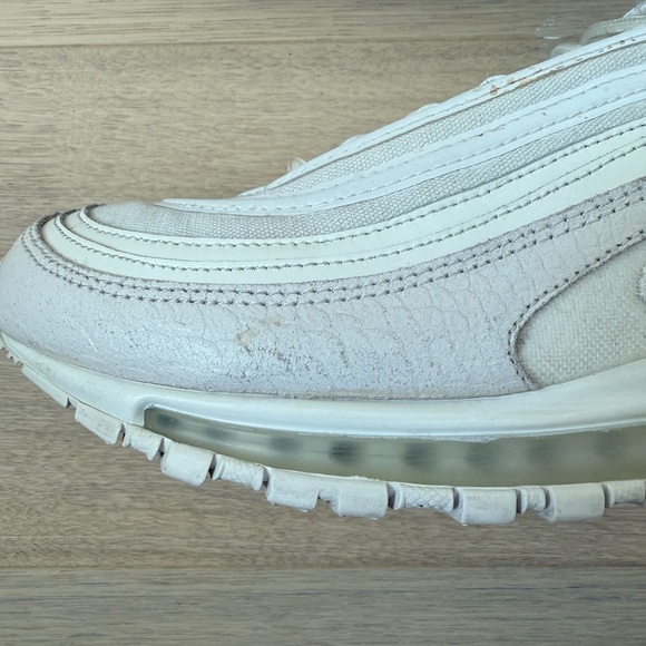 Nike Air Max 97 Cream Sneakers - Picture 2 of 11